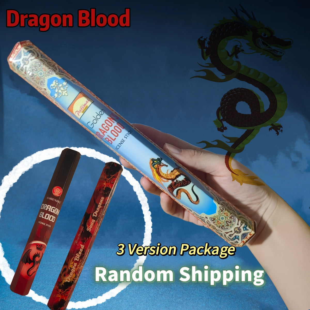 20pcs/Box Premium Incense Sticks, Dragon's Blood Money Drawing Bamboo Home Fragrance For Meditation, Yoga, Negative Energy Cleansing, Home And Office Decor