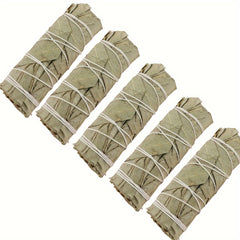 5Pcs 4 Inch Eucalyptus Sage Sticks, Floral Home Sage Cleansing Household Goods, Large Sage Incense Sticks Set Sage Repels Evil Spirits, Sage Home Blessing