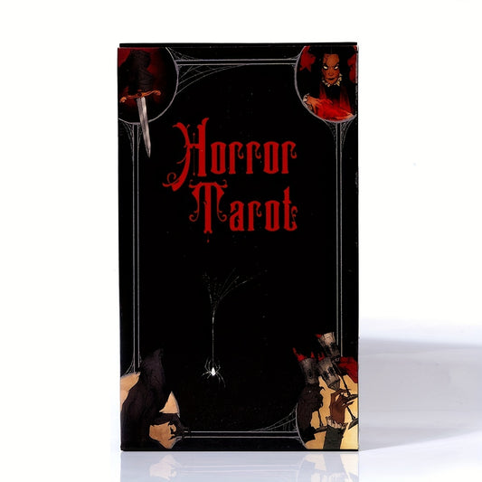 Horror Tarot Cards English  Fun Deck Table Divination Fate Board Games, gaming gift