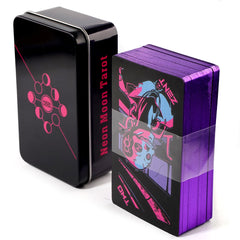Neon Moon Tarot Deck In A Tin Metal Box Box Tarot Cards For Fate Divination Board Game Tarot And A Variety Of Tarot Options