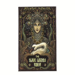 Slavic Legend Tarot Oracle Cards, Black Border, Gypsy Cards, Tarot, Oracle Cards, Suitable for Family, Friends Gathering Party, Card Game