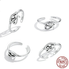 Original  Silver Eye Of Horus Ring