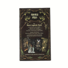 Slavic Legend Tarot Oracle Cards, Black Border, Gypsy Cards, Tarot, Oracle Cards, Suitable for Family, Friends Gathering Party, Card Game