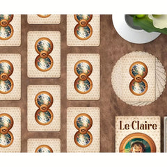 Le-Claire Lenormand Deck Card, Party Fortune Telling Game, Pocket Size Divination Oracle Cards, 36-Cards
