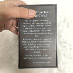 Beginner's Love Tarot Deck - 78 Keyword Oracle Cards, Easy-to-Read, Mixed Colors, 4.72" x 2.75"
