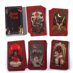 Horror Tarot Cards English  Fun Deck Table Divination Fate Board Games, gaming gift